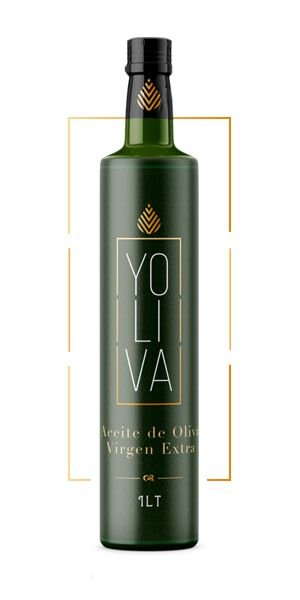 Botella de Aceite de Oliva Virgen extra diseño gourmet label etiqueta botella brandesign