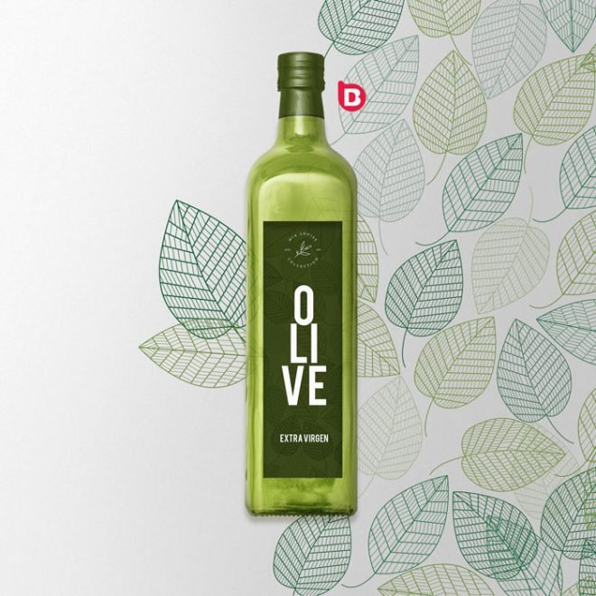 Diseño de etiqueta para botella de producto label