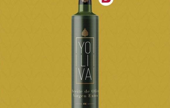 Diseño de la etiqueta de aceite de oliva virgen extra