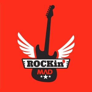 Diseño de logotipo RockinMad escuela de rock madrid