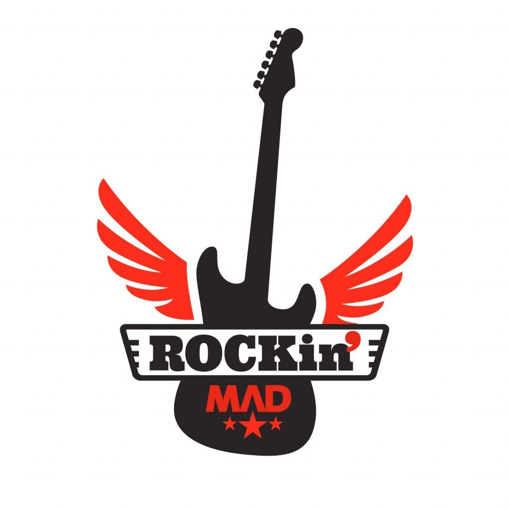 Diseño de logotipo RockinMad escuela de rock madrid Diseño de logotipo RockinMad escuela de rock madrid