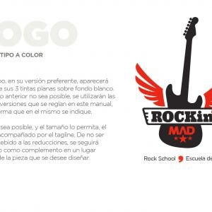 páginas del manual de identidad corporativa diseño de logo